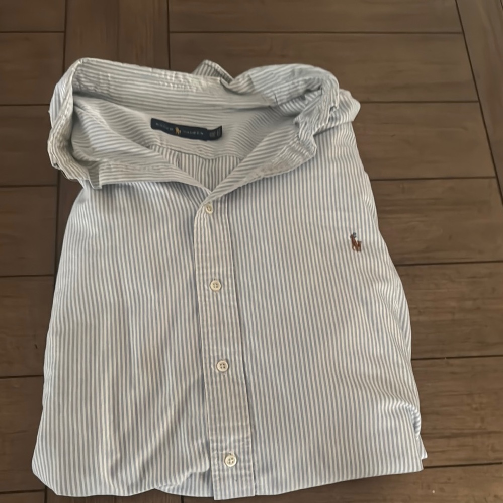 Polo by Ralph Lauren Blue Striped Men's Shirt